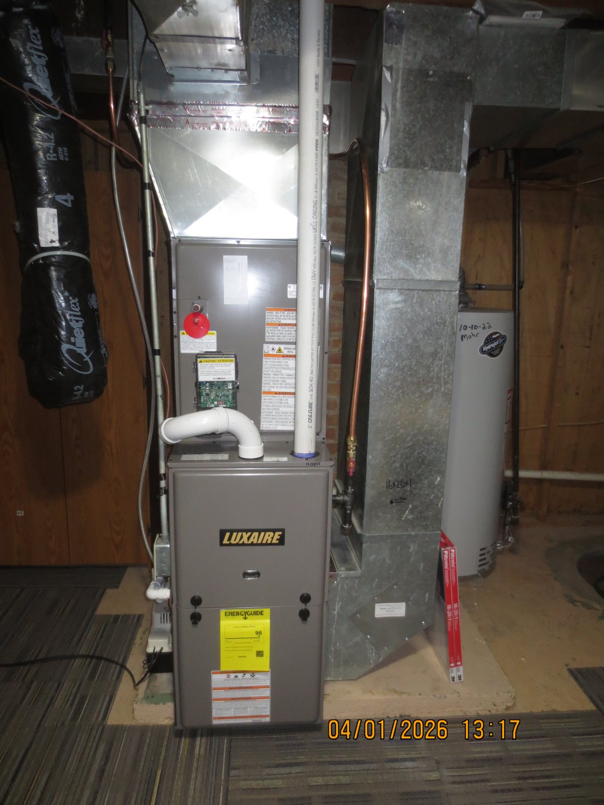 Mechanical room HVAC equipment