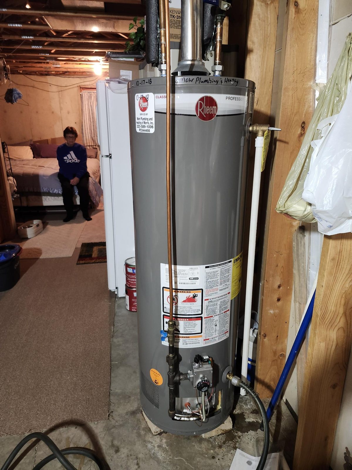 Water heater installation